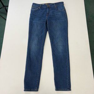 Kut From The Kloth Womens Katy Boyfriend Jeans Blue Whiskered Dark Wash Denim 2